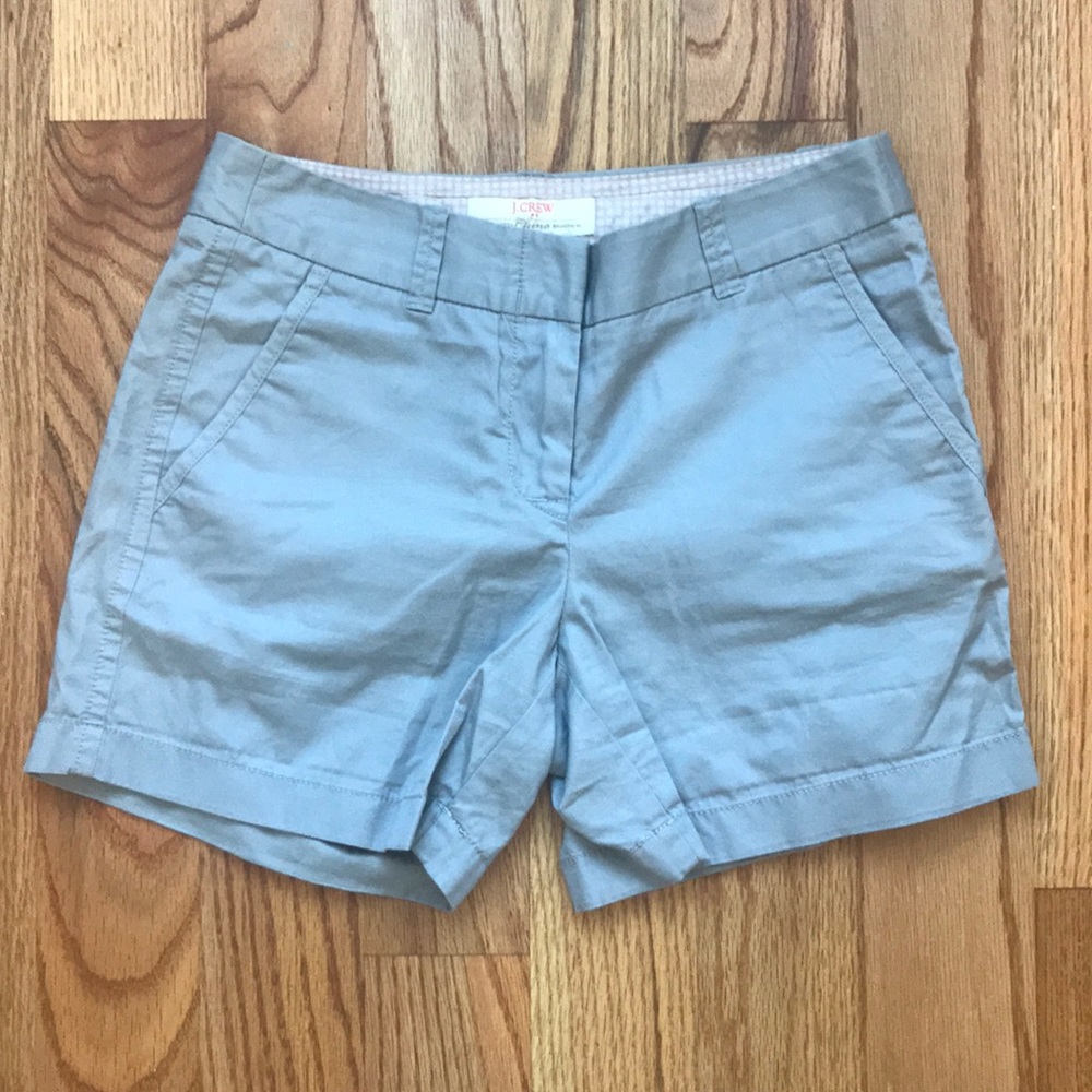 🌸J. Crew 0 Chino Broken-in Gray shorts 5” inseam